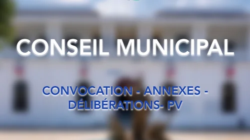 Conseil municipal du 8 Juin 2026
