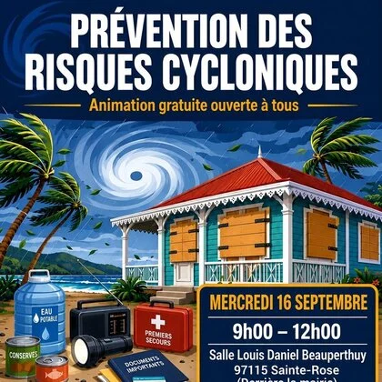 Prévention des risques cycloniques- Animation gratuite – 16 septembre 2026