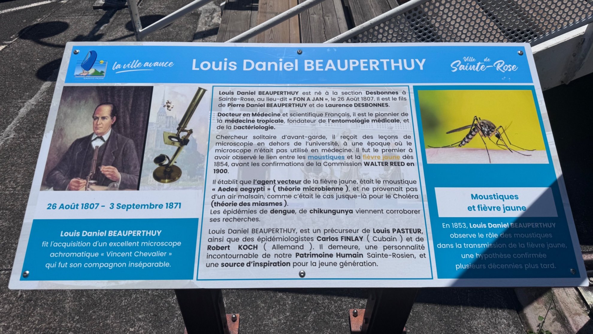 Sainte-Rose : Louis Daniel Beauperthuy, pionnier de la médecine tropicale