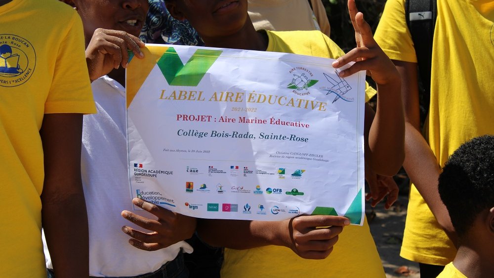 Labellisation de la 1ère Aire Marine Éducative (AME) sur la commune de Sainte-Rose